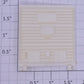 Lionel 7700-14 White Uncle Sam Multi-Panel Boxcar Door with Guides