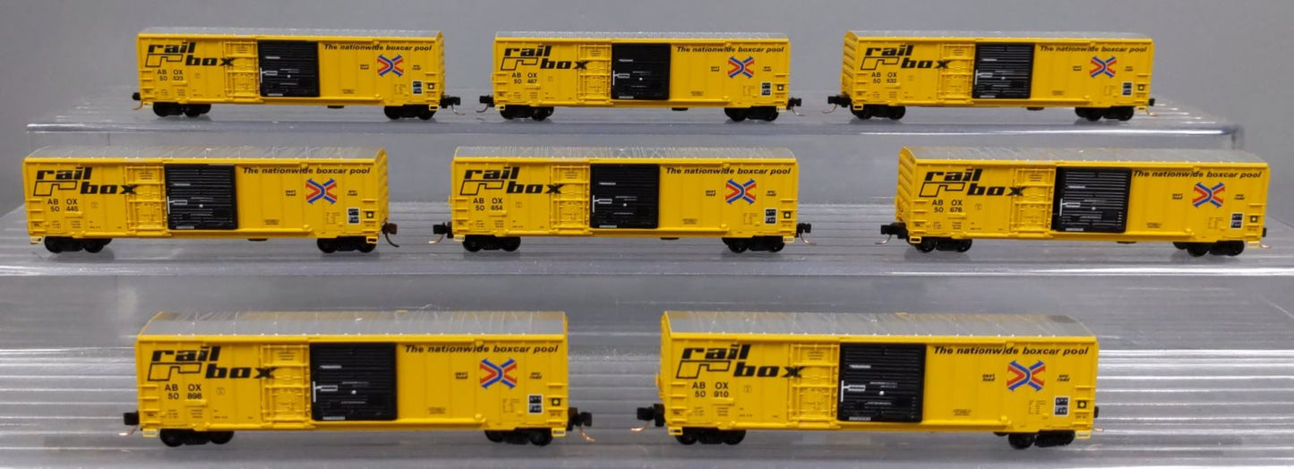 Micro-Trains 99300816 N Railbox 50' RS Box Car Runner Pack (Pack of 8) LN/Box