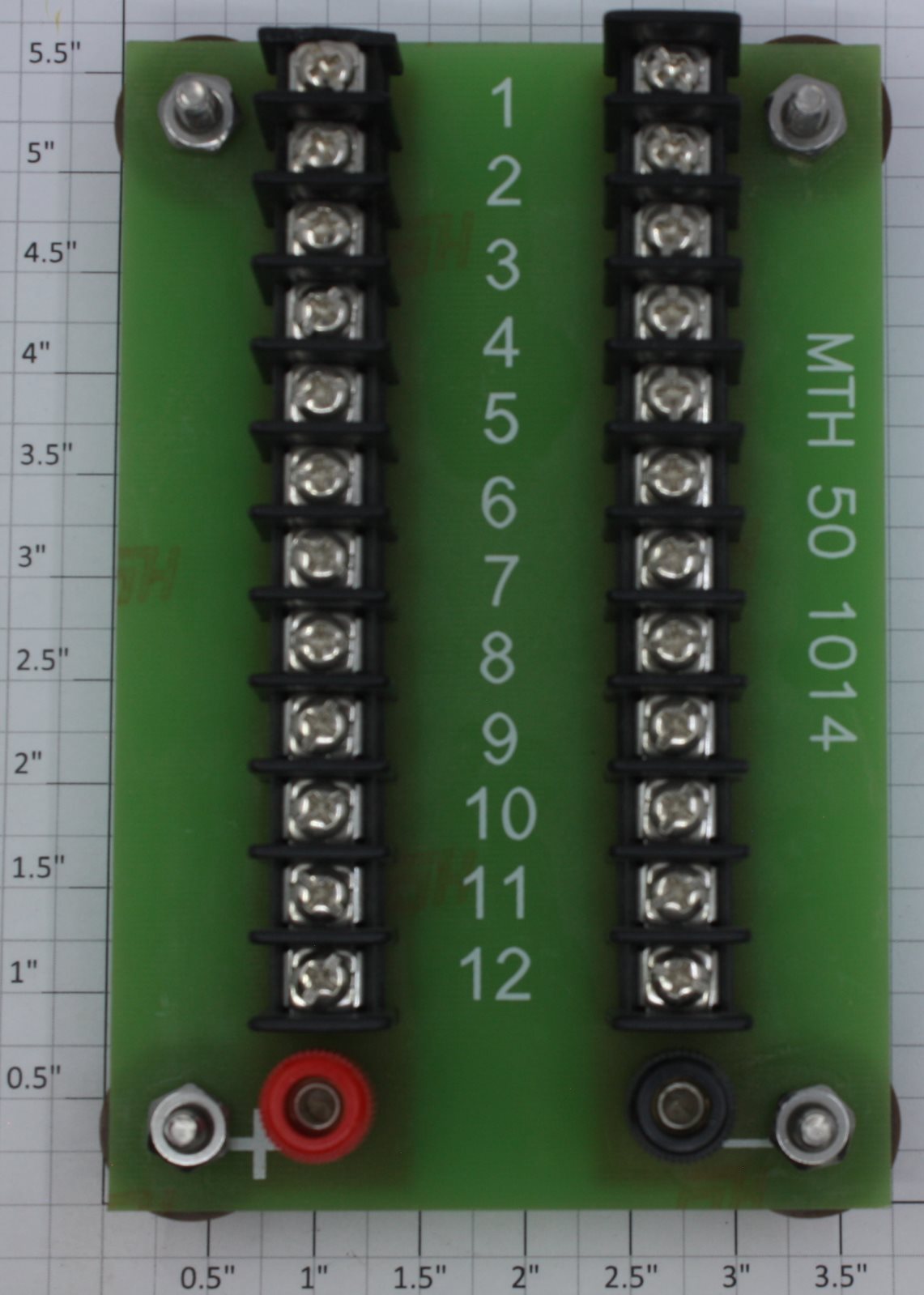 MTH 50-1014 All Gauge DCS Layout Wiring 12-Terminal Power Block with Feet