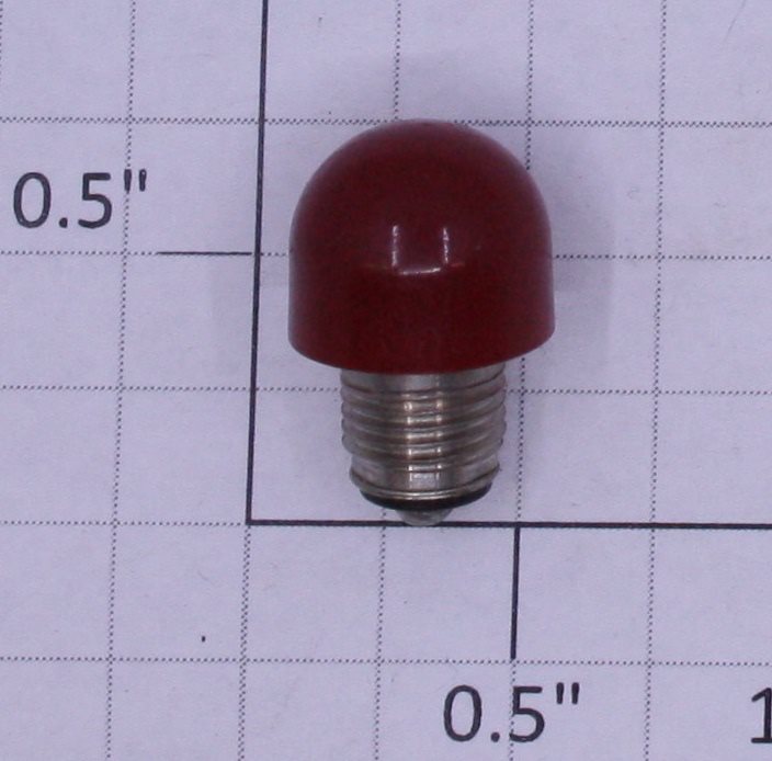 DiaLight 162-971 O Gauge Stovepipe Bulb with Red Translucent Cover