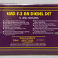 MTH 20-2126-1 O Boston & Maine F3 AA Diesel Set w/PS1 #4227/4228 LN/Box