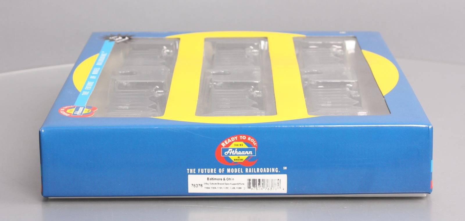 Athearn 76378 B&O 40' 3-Bay Ribbed Hopper w/Load 6-Car Set