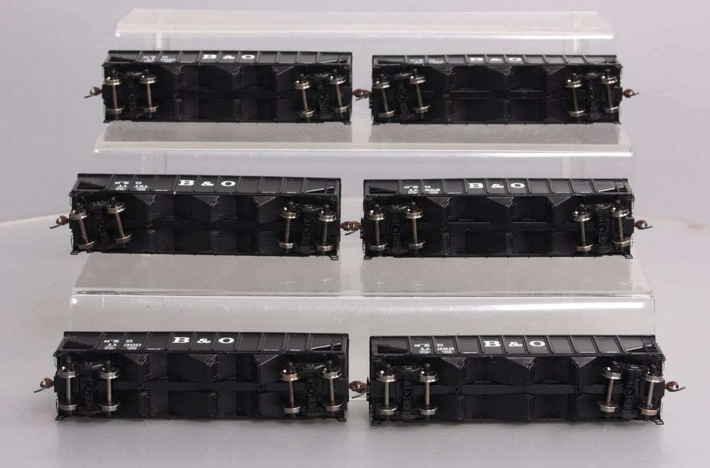 Athearn 76378 B&O 40' 3-Bay Ribbed Hopper w/Load 6-Car Set