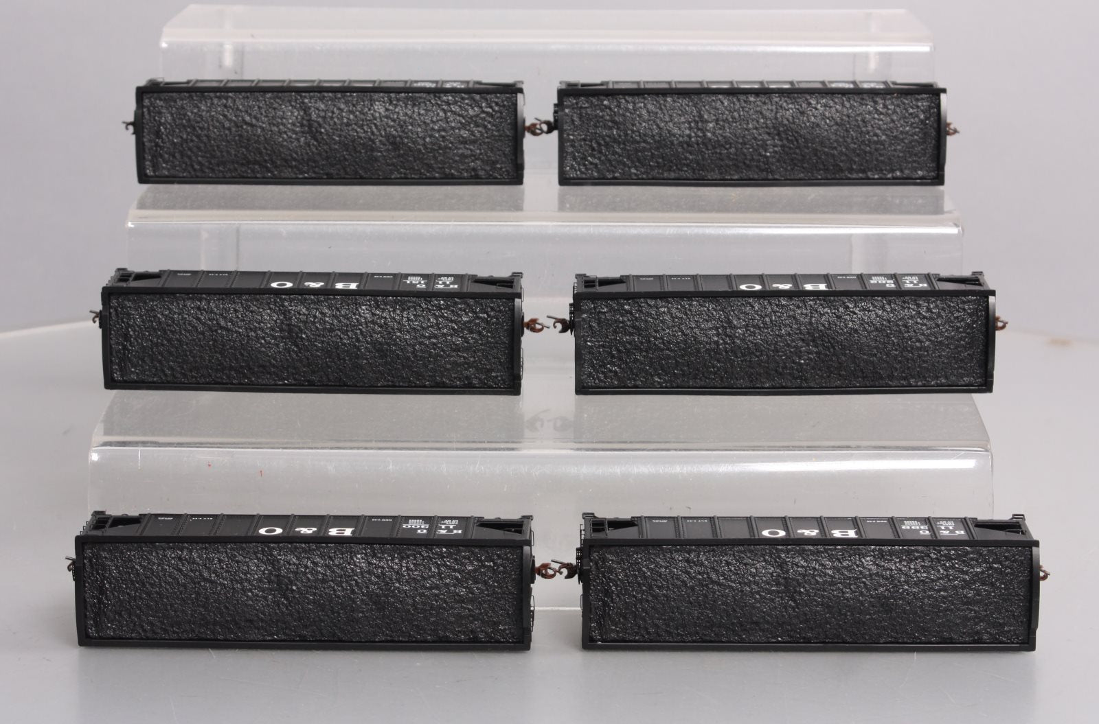 Athearn 76378 B&O 40' 3-Bay Ribbed Hopper w/Load 6-Car Set