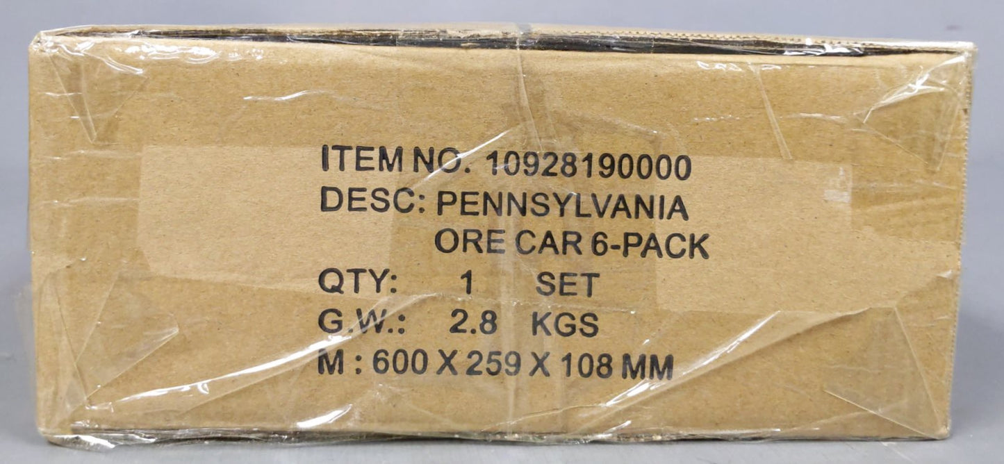 Lionel 1928190 O Pennsylvania Ore Car (Pack of 6)