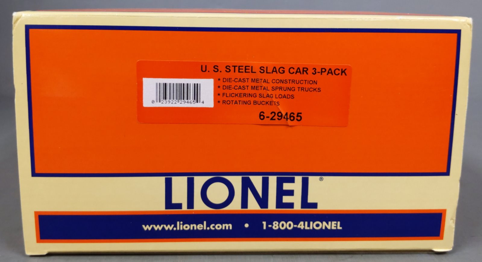 Lionel 6-29465 O Gauge U.S. Steel Slag Cars (Set of 3) NIB
