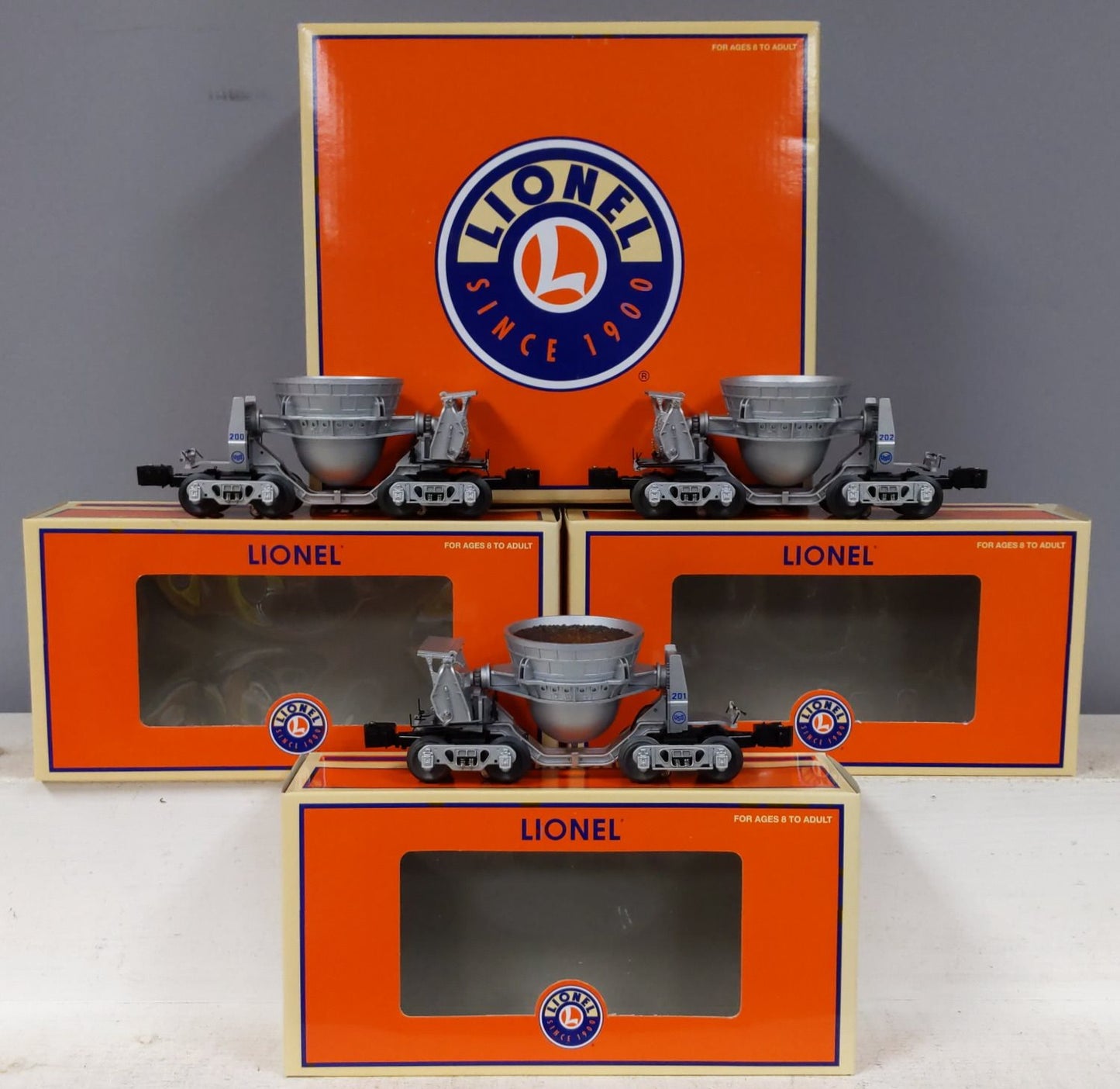 Lionel 6-29465 O Gauge U.S. Steel Slag Cars (Set of 3) NIB