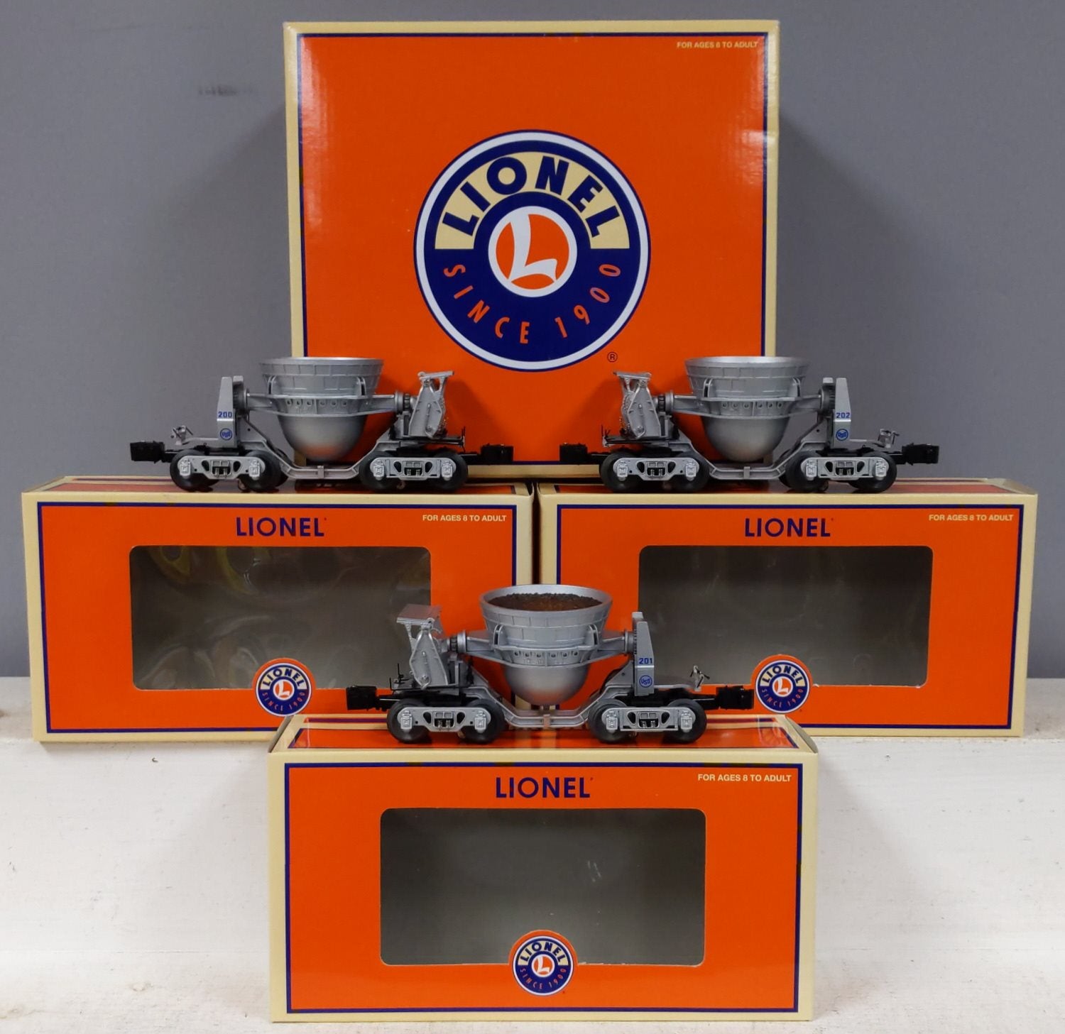 Lionel 6-29465 O Gauge U.S. Steel Slag Cars (Set of 3) NIB