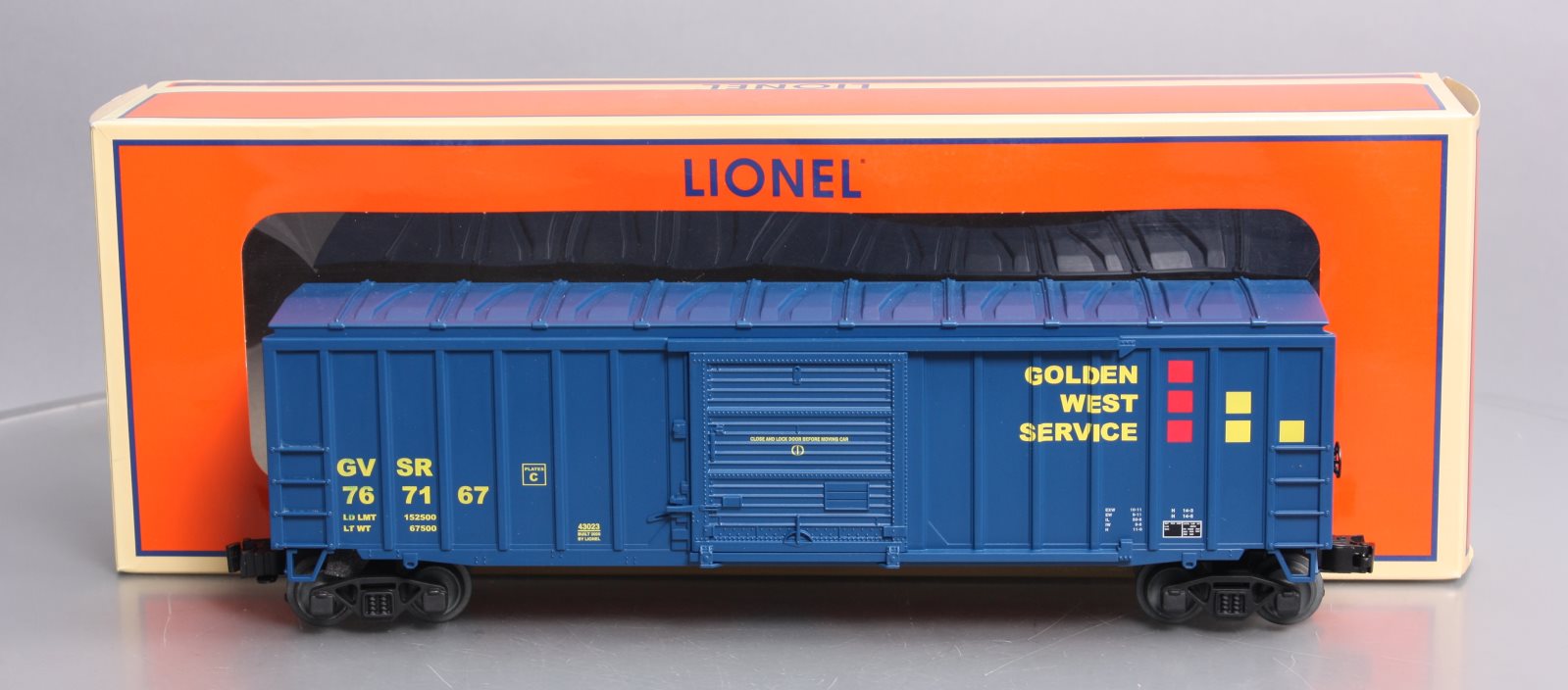 Lionel 2043023 O Golden West Service Standard 50' Boxcar #767167