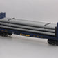 MTH 30-76363 O Chessie Flat Car w/Bulkheads & Pipe Load #9192 LN/Box