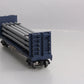 MTH 30-76363 O Chessie Flat Car w/Bulkheads & Pipe Load #9192 LN/Box