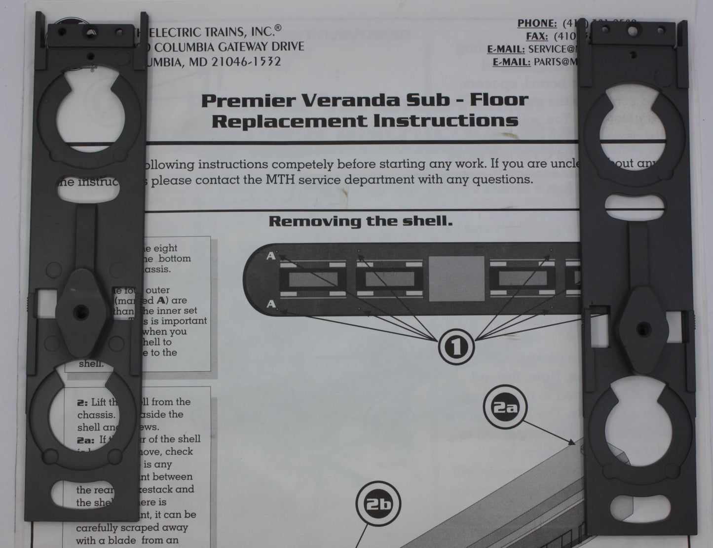 MTH 20-2185-11 Premier Veranda Turbine Steam Locomotive Chassis Sub-Floor