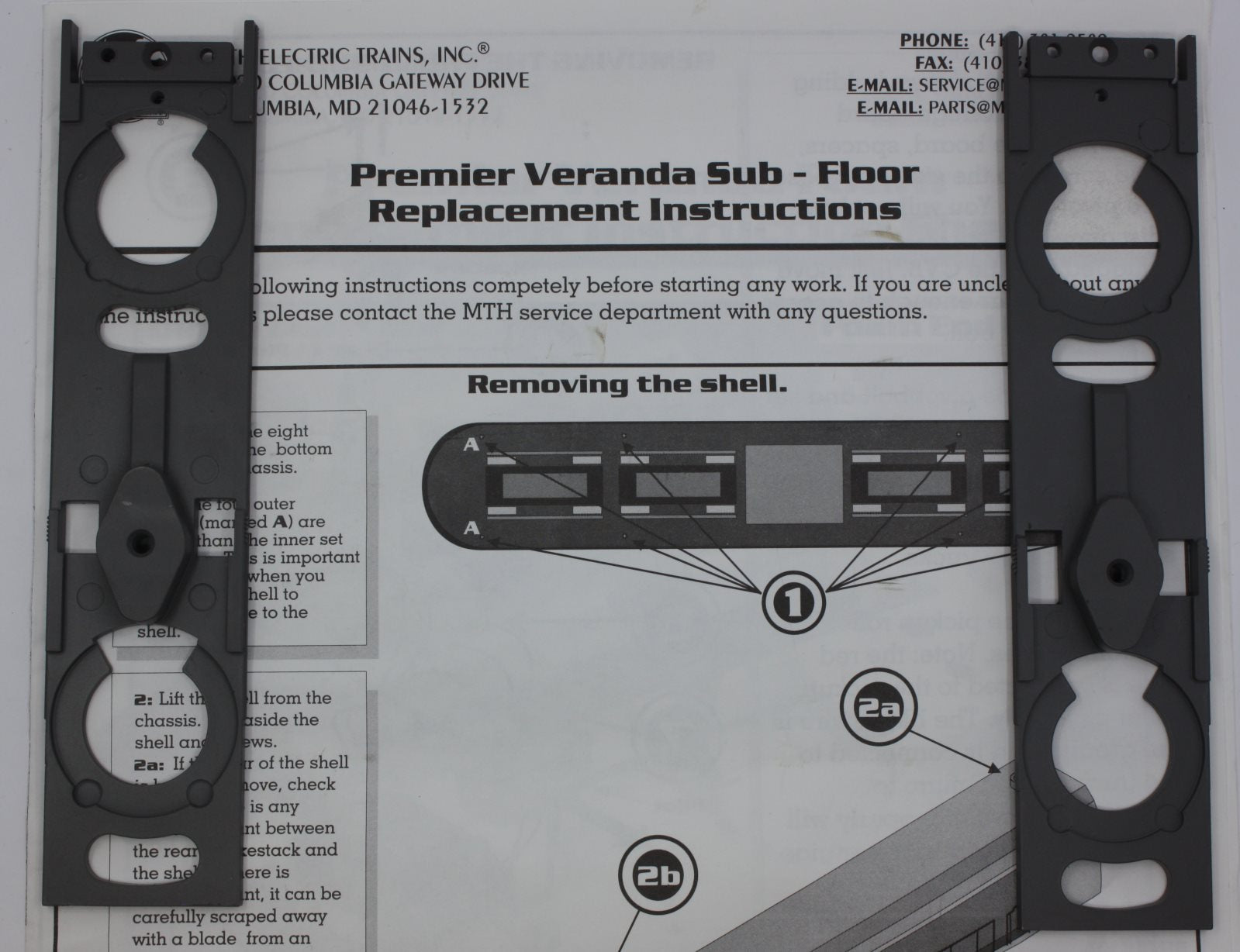 MTH 20-2185-11 Premier Veranda Turbine Steam Locomotive Chassis Sub-Floor