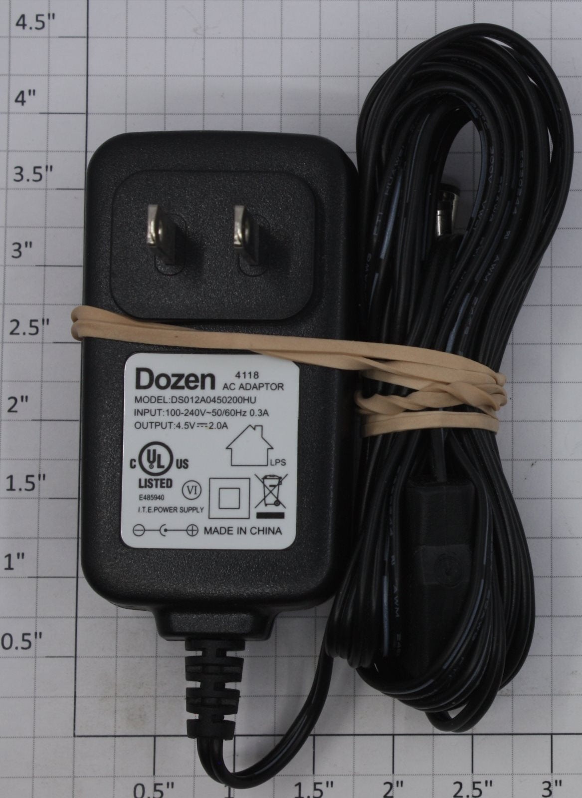 Dozen 4118 O Gauge 120V AC-4.5VDC @ 2A Power Supply with 3 Connectors