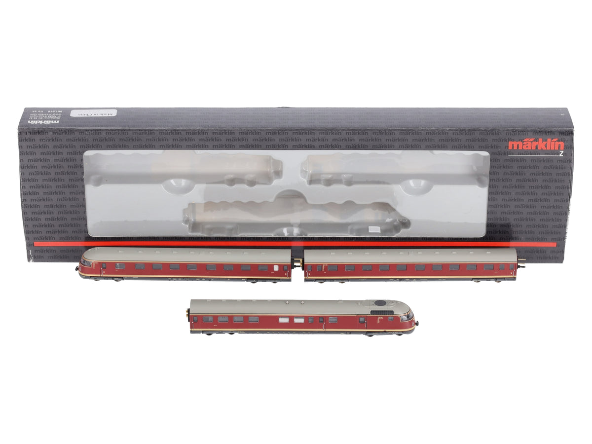 Marklin 88720 Z German Federal RR DB Class VT Diesel Powered Rail Car (Set of 3) LN/Box