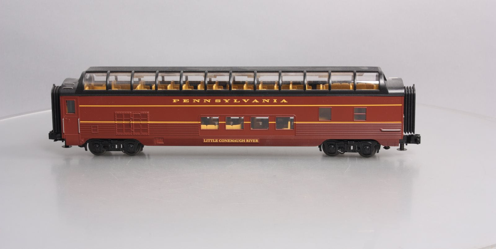 MTH 30-67487 O Pennsylvania 60' Streamlined ABS Full-Length Vista Dome Car