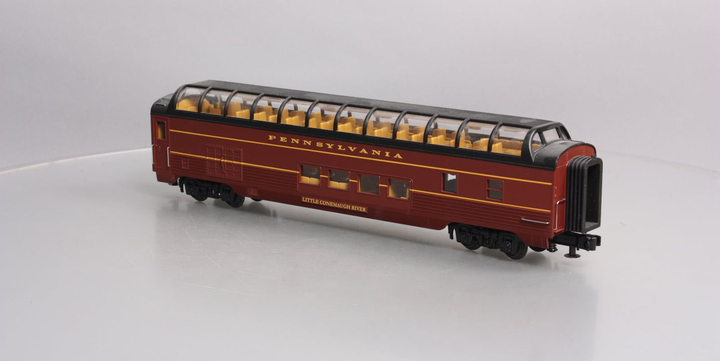 MTH 30-67487 O Pennsylvania 60' Streamlined ABS Full-Length Vista Dome Car