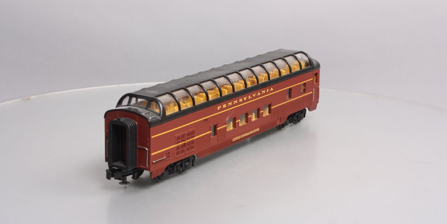 MTH 30-67487 O Pennsylvania 60' Streamlined ABS Full-Length Vista Dome Car