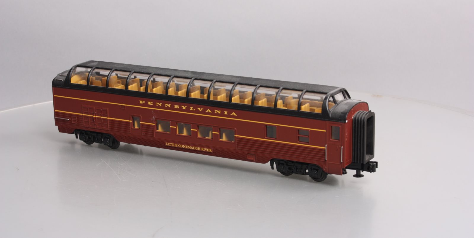 MTH 30-67487 O Pennsylvania 60' Streamlined ABS Full-Length Vista Dome Car