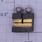 Split Jaw 40119 8mm Brass Track Rail Clamp