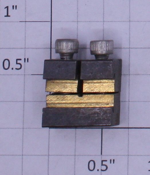 Split Jaw 40119 8mm Brass Track Rail Clamp