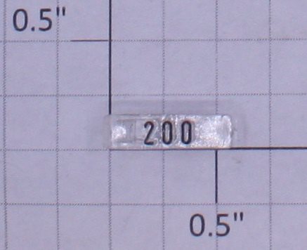 Lionel 18117-43 F-3 A Unit Right Hand Number Board #200