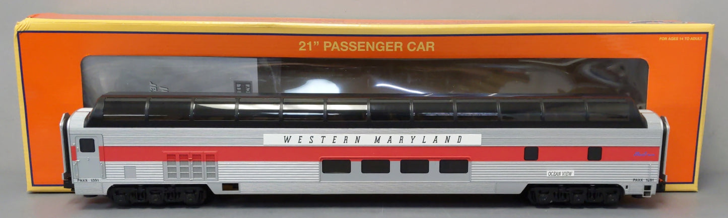 Lionel 2427070 O Gauge Western Maryland 21" Scenic Stationsounds Dome Car
