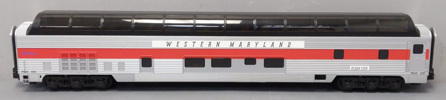 Lionel 2427070 O Gauge Western Maryland 21" Scenic Stationsounds Dome Car