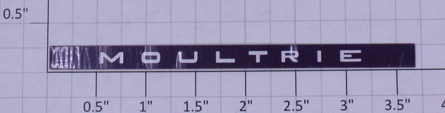 Lionel 19157-20 Adhesive Moultrie Nameplate