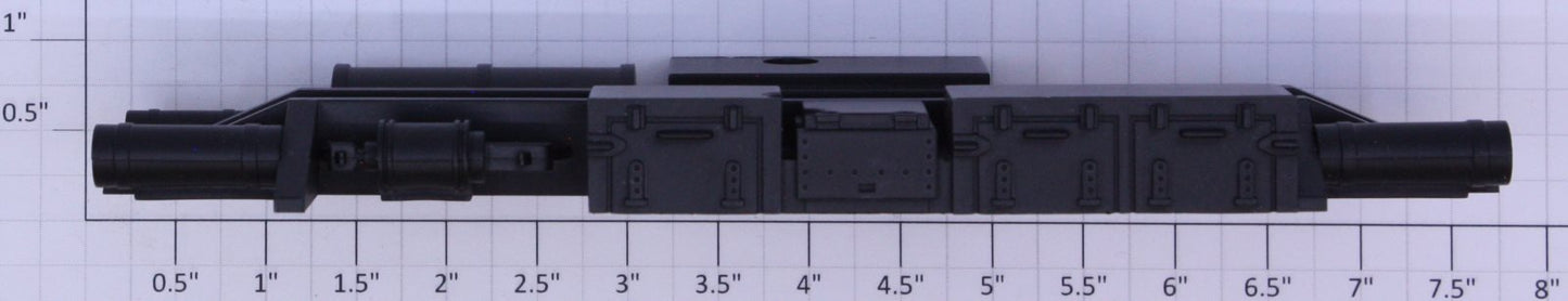 MTH GC-0100020 O Gauge Premier 70' Black Heavyweight Car Undercarriage Detail