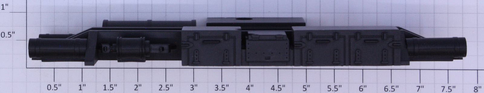 MTH GC-0100020 O Gauge Premier 70' Black Heavyweight Car Undercarriage Detail