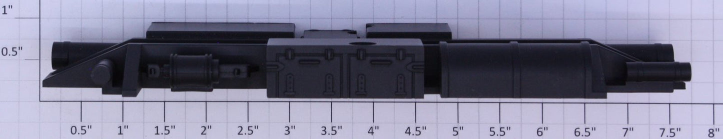MTH GC-0100020 O Gauge Premier 70' Black Heavyweight Car Undercarriage Detail