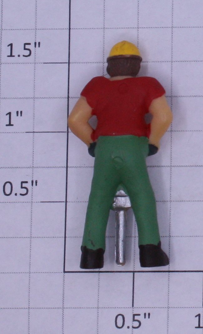 Acme 09060-13 O Gauge Painted Plastic "Jackhammer Jim" Figure