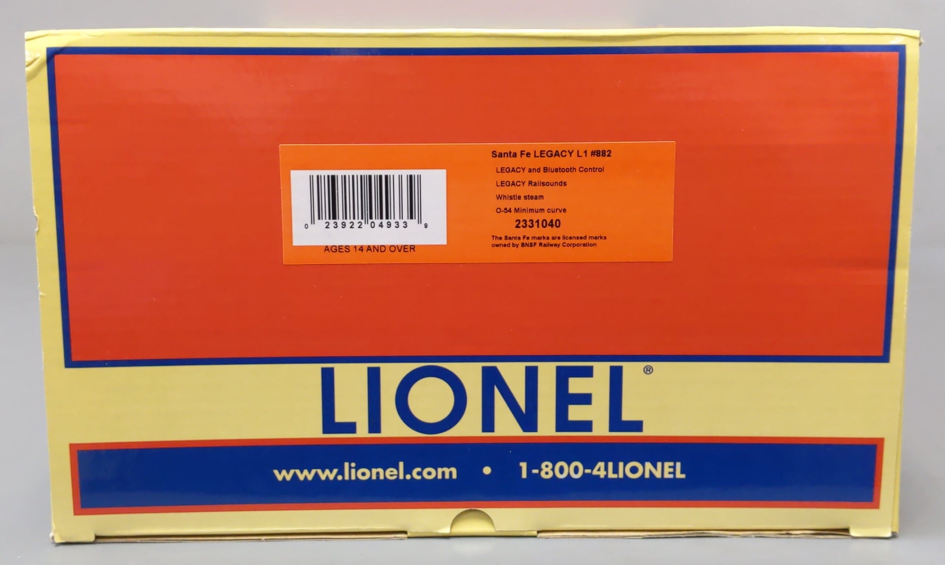 Lionel 2331040 O Santa Fe Legacy L1 Mikado Steam Locomotive #882