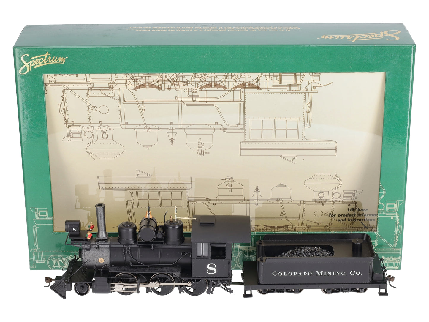Bachmann Spectrum 25262 On30 Colorado Mining 2-6-0 Mogul Steam Locomotive #8