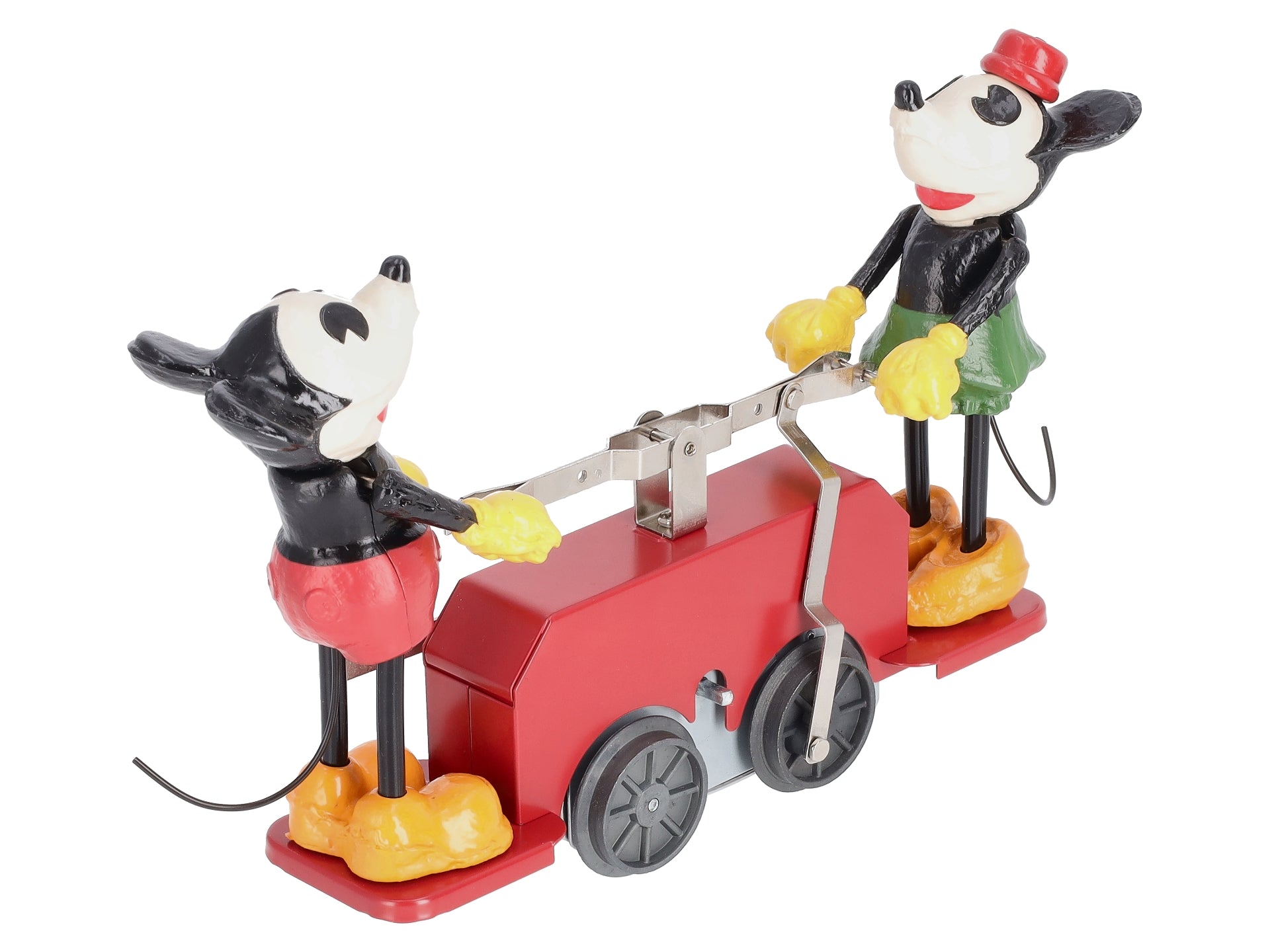 Lionel 2335190 O Gauge Disney's Mickey Mouse and Minnie Mouse Red Handcar NIB