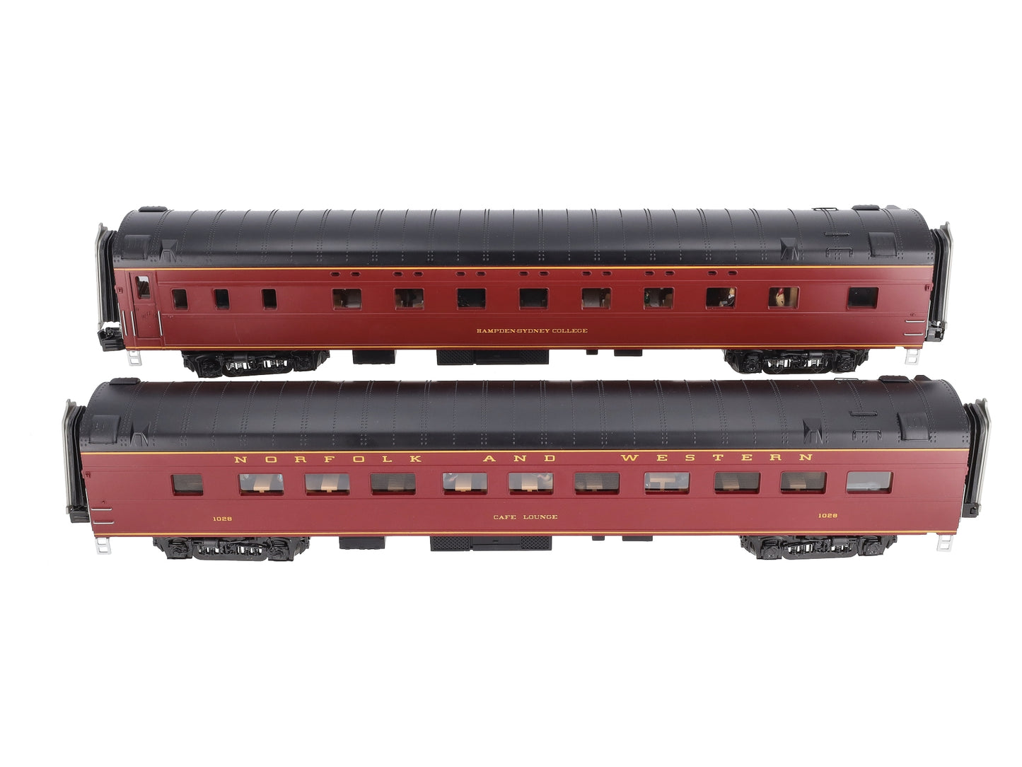 MTH 20-66260 O Norfolk & Western 70' Streamlined Sleeper/Diner Set (Set of 2)