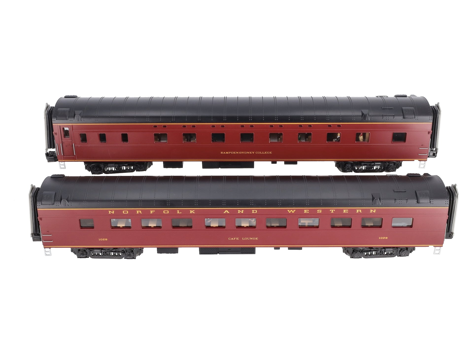 MTH 20-66260 O Norfolk & Western 70' Streamlined Sleeper/Diner Set (Set of 2)