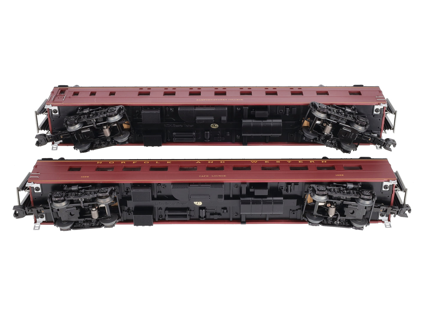 MTH 20-66260 O Norfolk & Western 70' Streamlined Sleeper/Diner Set (Set of 2)