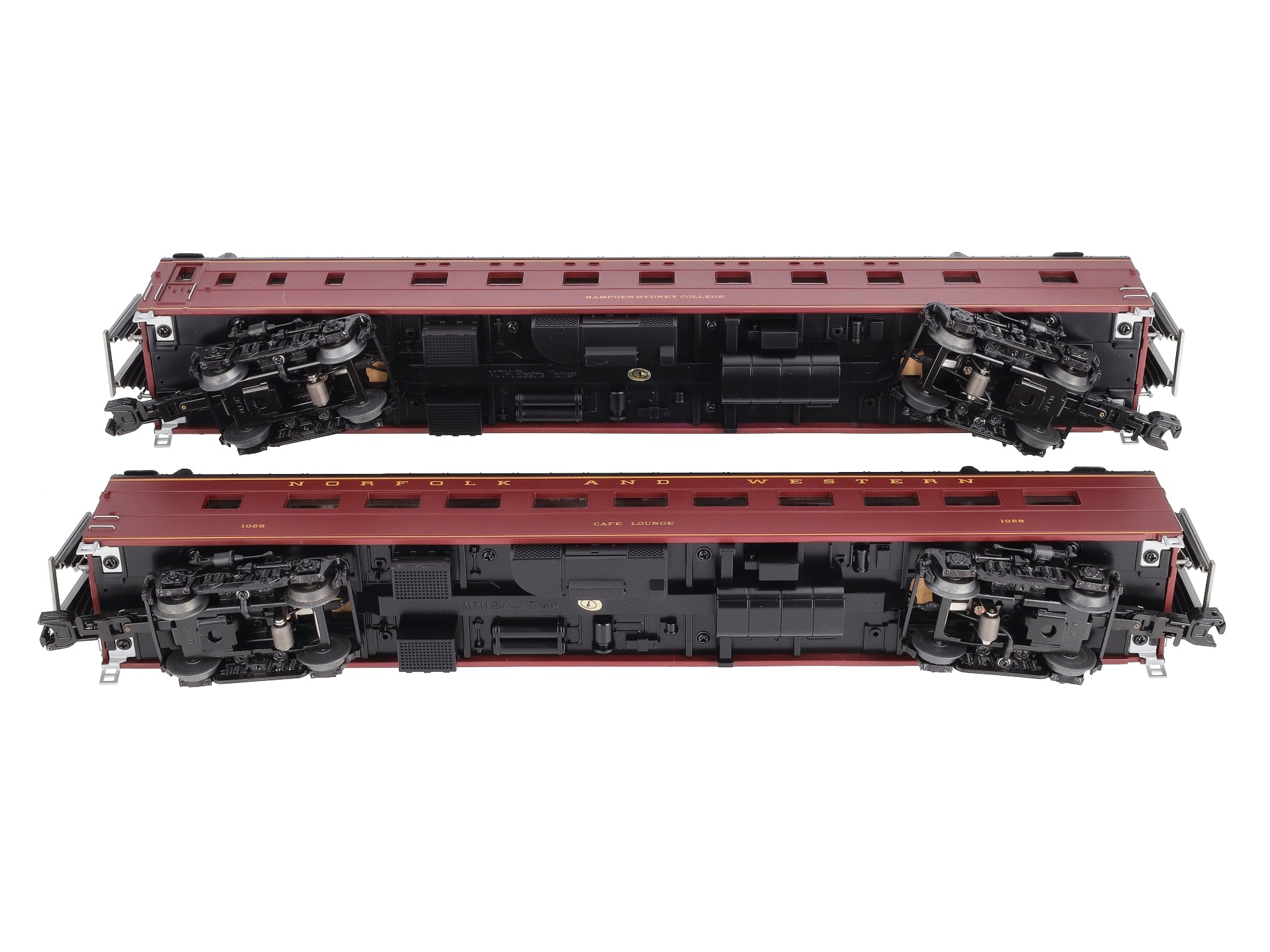 MTH 20-66260 O Norfolk & Western 70' Streamlined Sleeper/Diner Set (Set of 2)