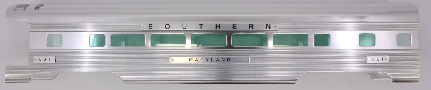 Lionel 15377-7 #801 Southern Aluminum Coach Car Shell