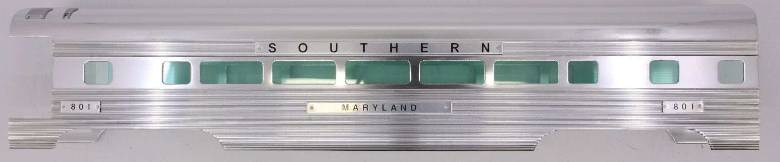 Lionel 15377-7 #801 Southern Aluminum Coach Car Shell