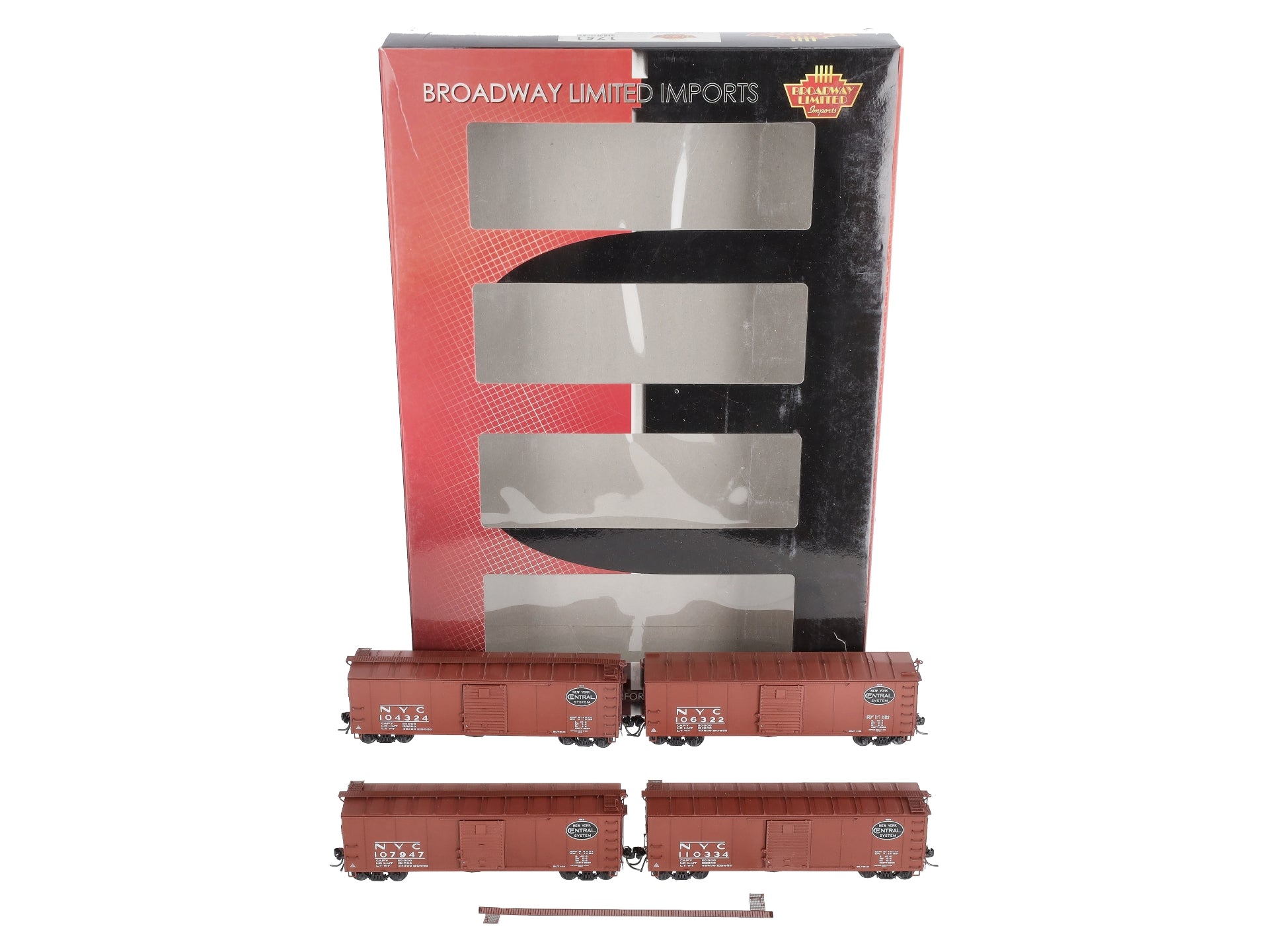 Broadway Limited 1751 HO NYC Specification 486 40' Steel Boxcar (Pack of 4)