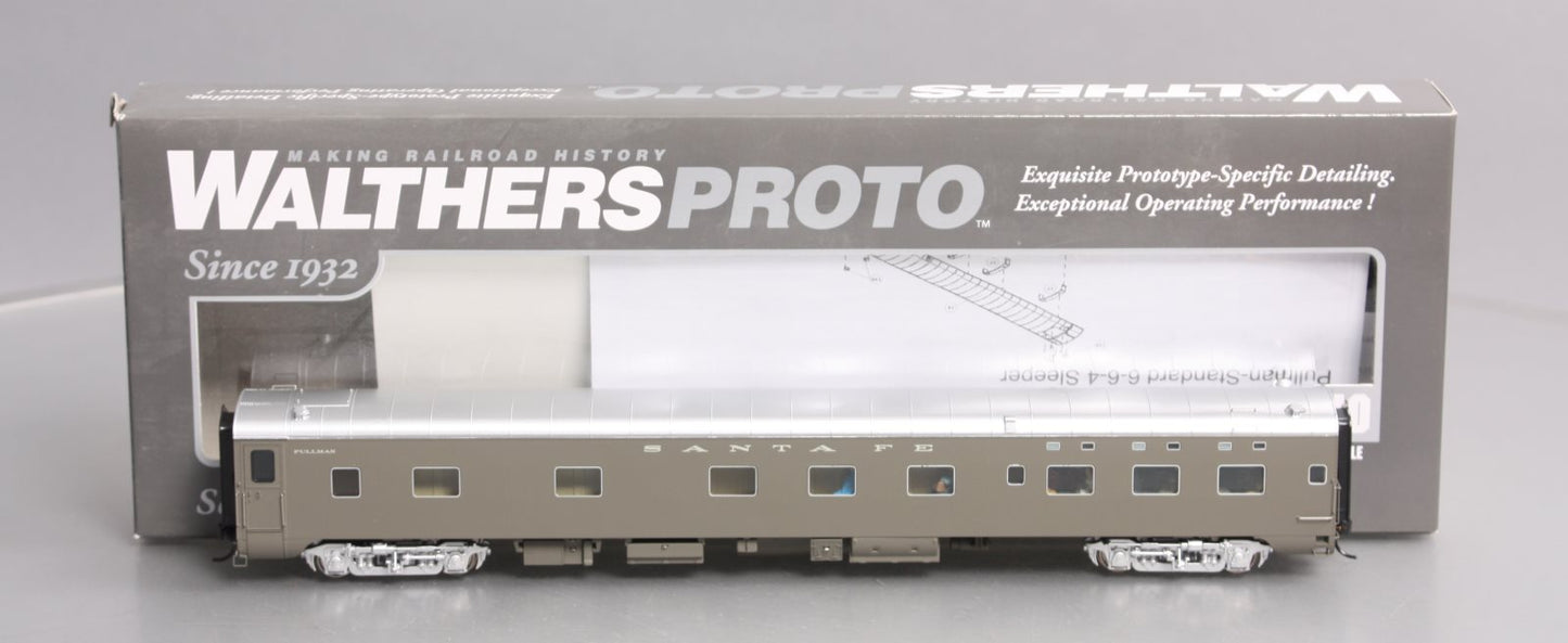 Walthers 920-9328 HO Santa Fe 85' P-S Valley 6-6-4 Sleeper-Standard