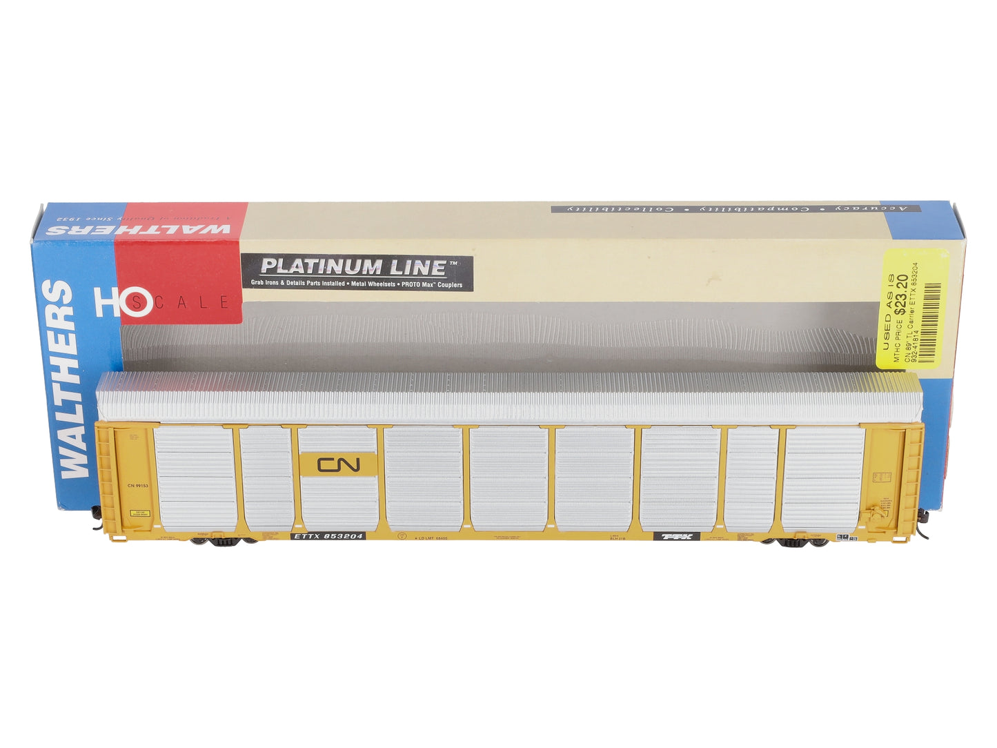 Walthers 932-41814 HO Scale CN Tri-Lvl Auto Carrier #853204