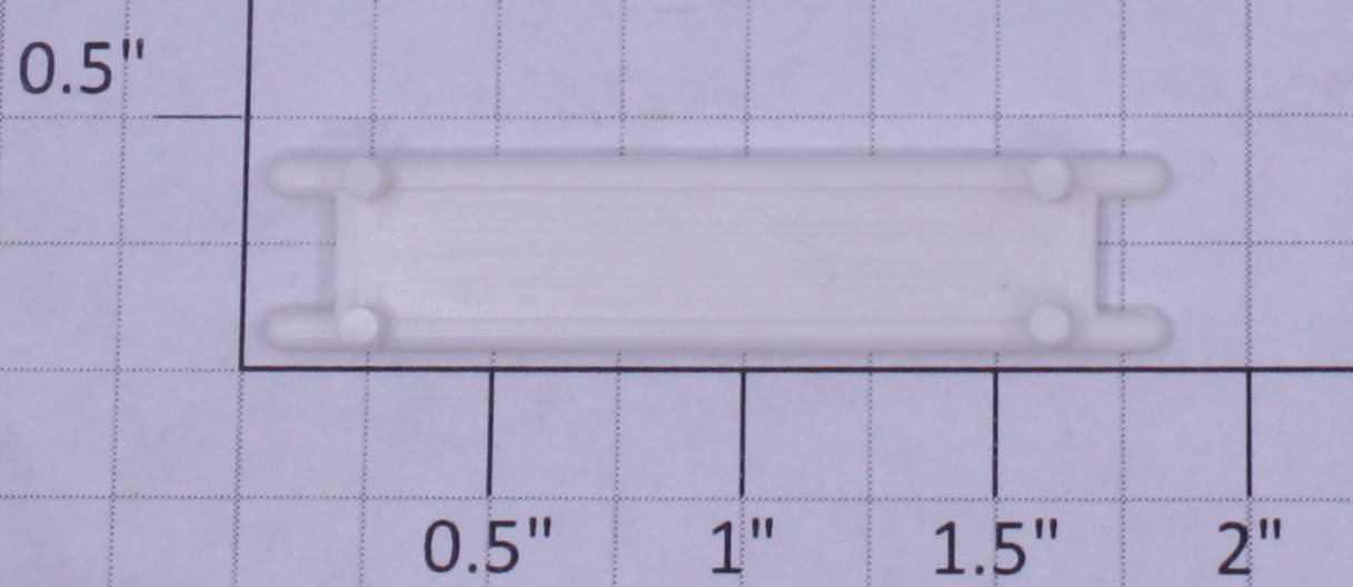 Lionel 6814-31 White Blank Stretcher with Peg Legs