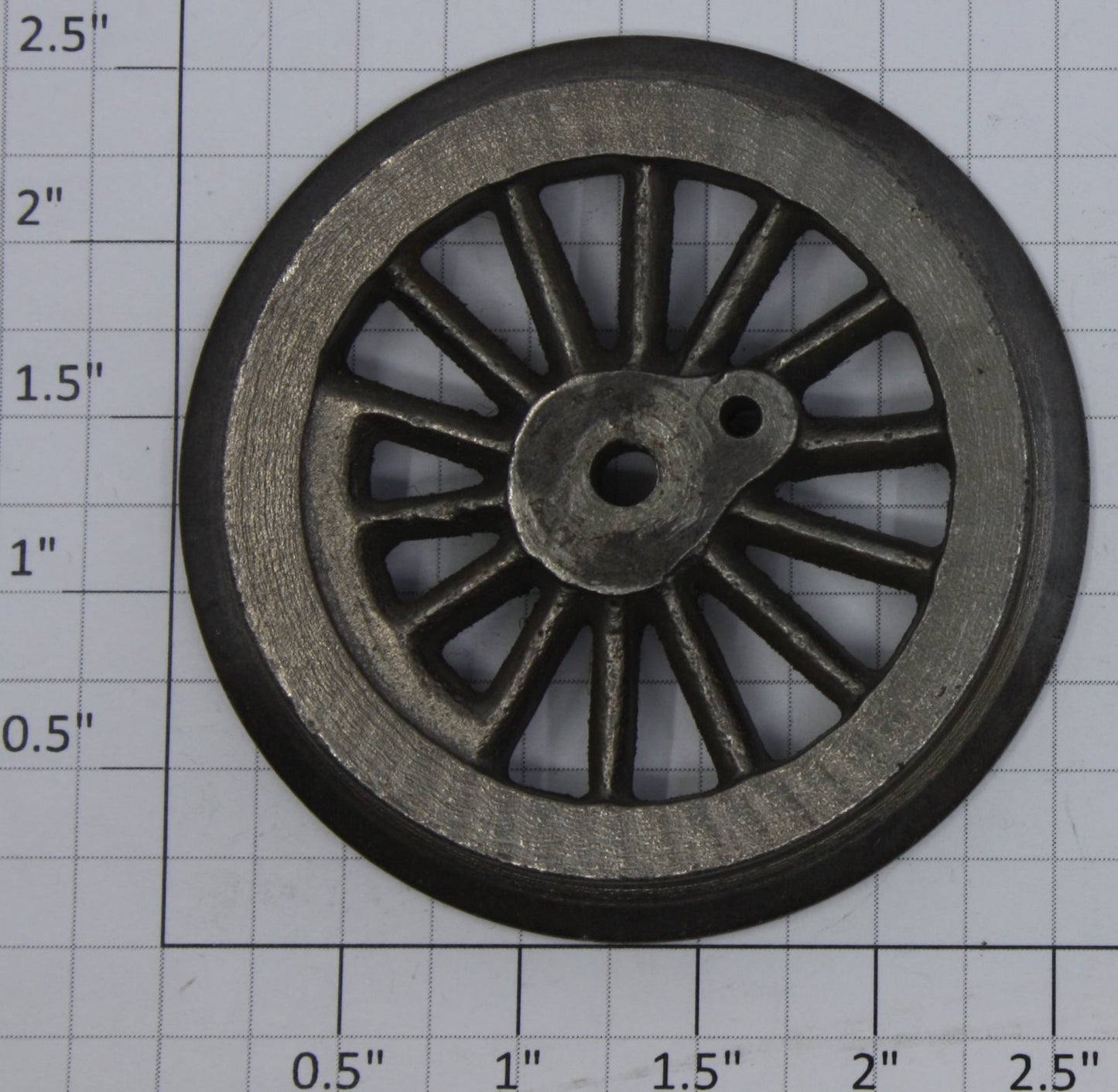 Lionel 5L-40 Cast Iron Thick Rim Spoked 2-5/8" Std Gauge Loco Plain Wheel