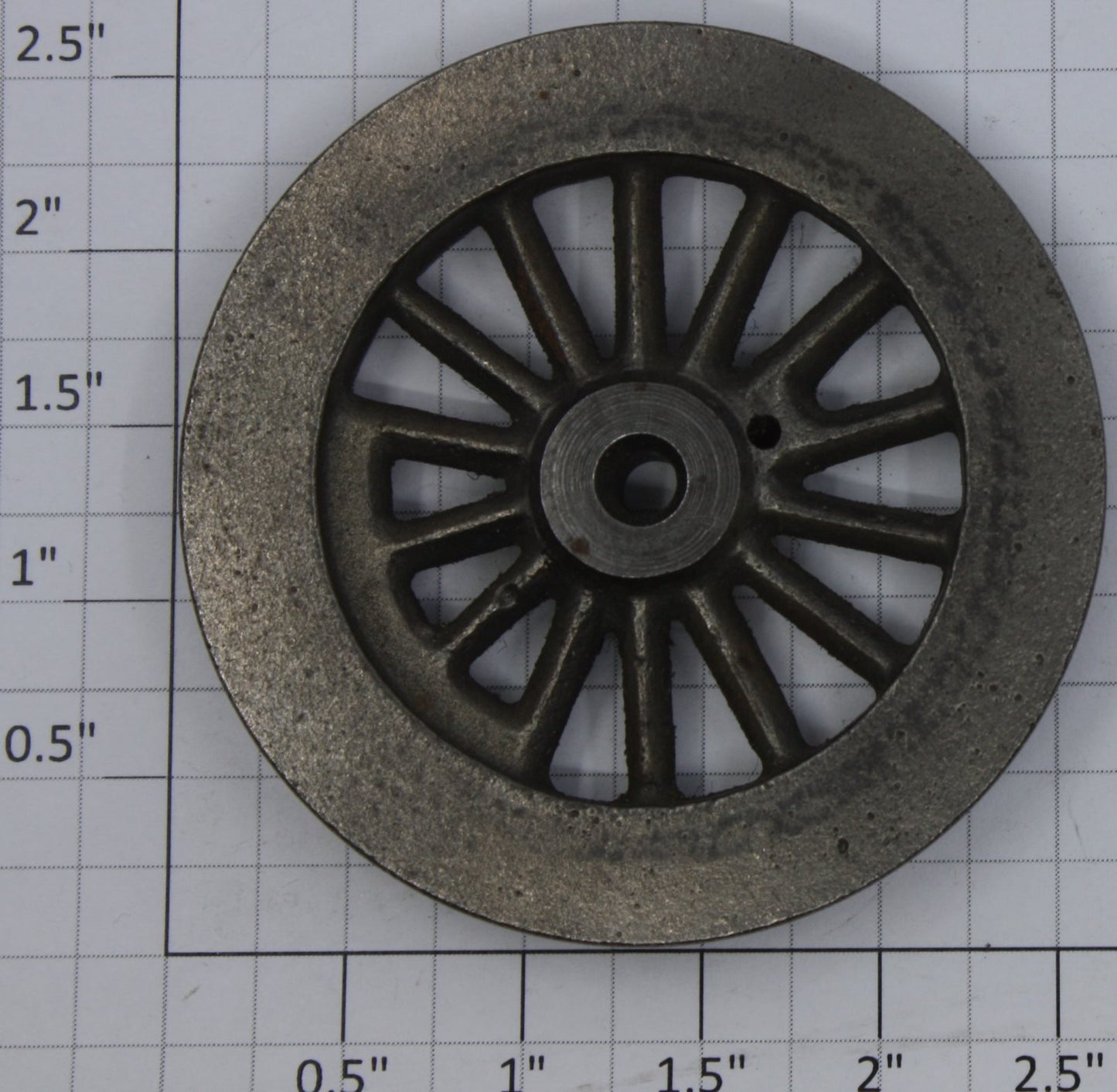 Lionel 5L-40 Cast Iron Thick Rim Spoked 2-5/8" Std Gauge Loco Plain Wheel