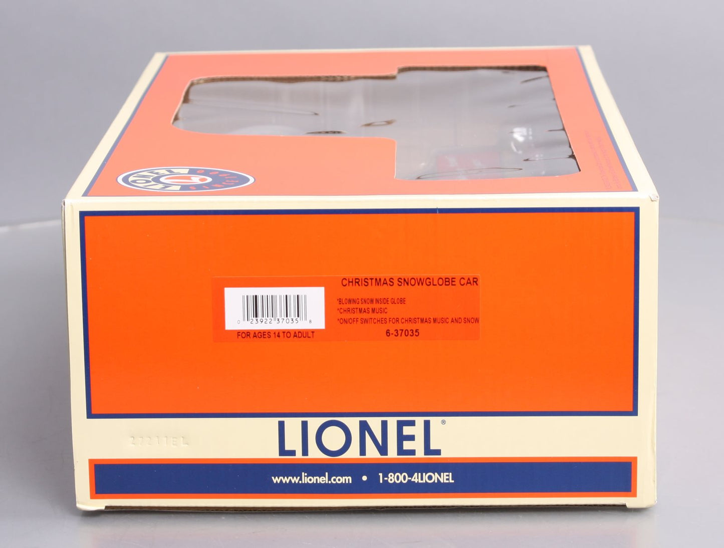 Lionel 6-37035 O Scale Santa's Operating Snow Globe Car NIB