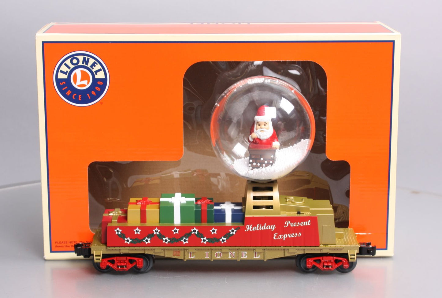Lionel 6-37035 O Scale Santa's Operating Snow Globe Car NIB